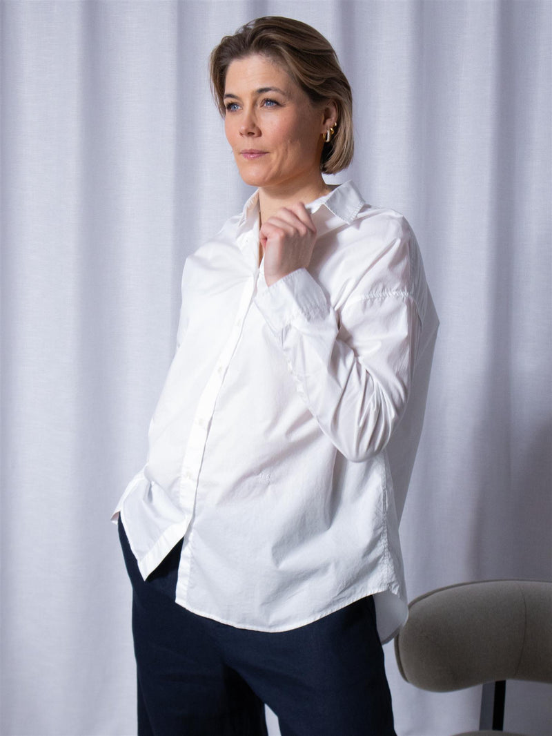 Lexington Pernilla Organic Cotton Poplin Shirt White