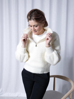 Ella&il Li chunky sweater Bright White