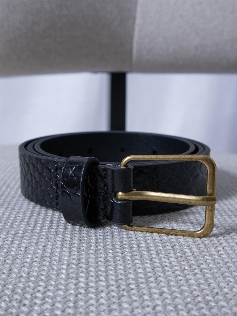 Camilla Pihl Aiden Belt Black Croco