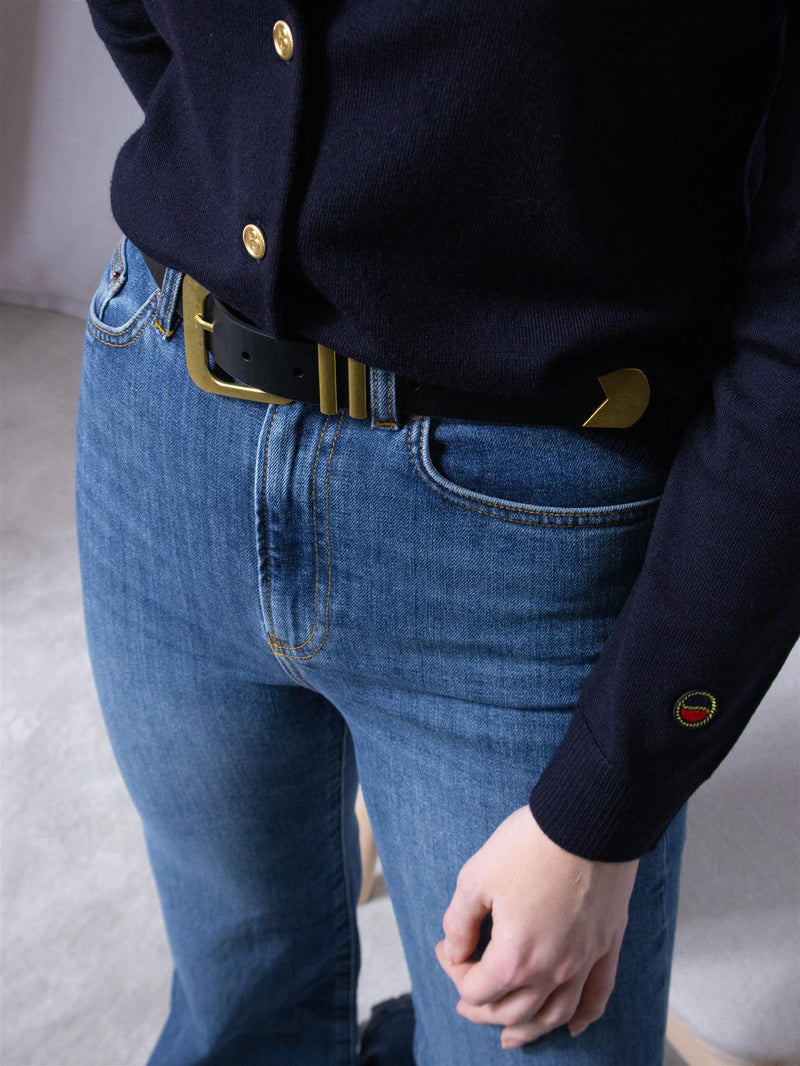 Camilla Pihl Bennet Belt black gold