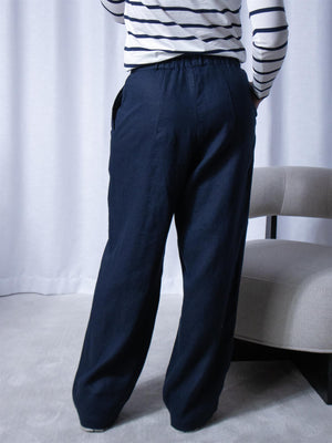 Bitte Kai Rand Lazy Linen Pants Dark Midnight