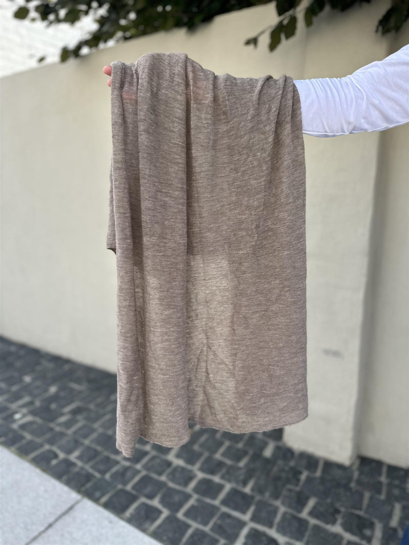 Natura Cashmere Cortina Luxury Scarf Taupe