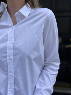 Gant Reg poplin shirt White