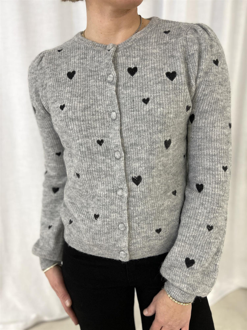 Fabienne Lidia Cardigan Grey Melange