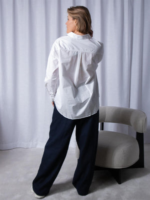 Lexington Pernilla Organic Cotton Poplin Shirt White