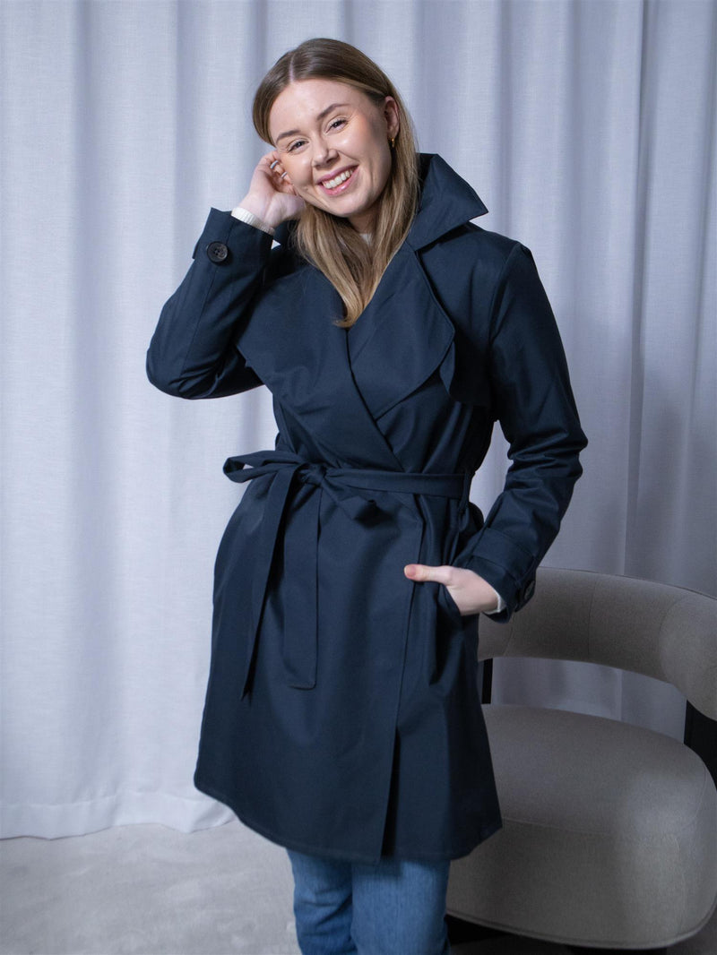 BRGN Yr'en Coat Dark Navy