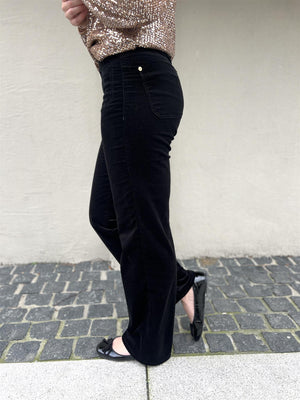 Cambio Tess Wide Leg Velour