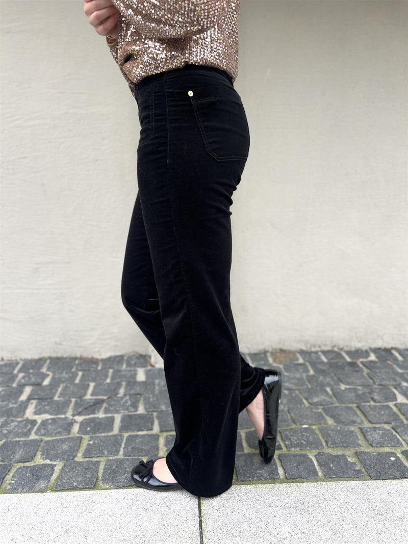 Cambio Tess Wide Leg Velour