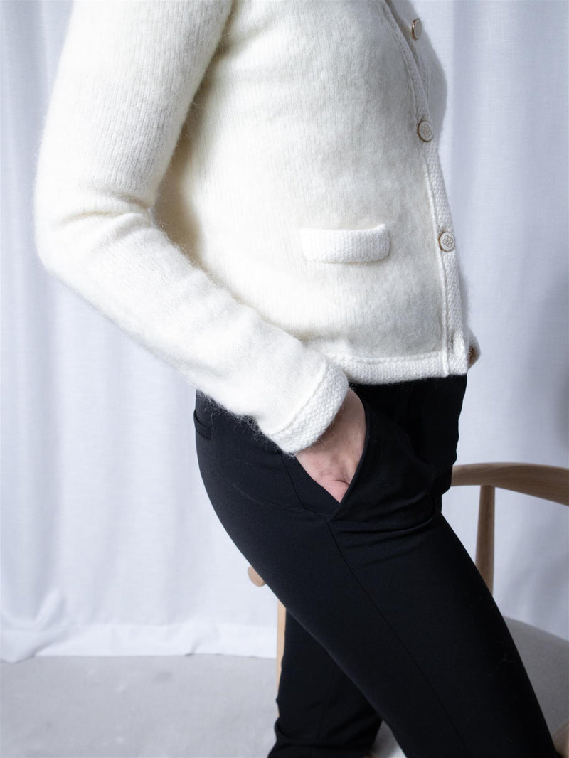 Ella&il Una chunky jacket Bright White