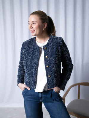 Fabienne Davis Denim Blazer Dark Indigo