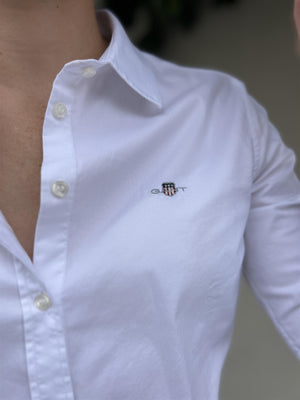 Gant Slim Stretch Oxford Shirt White