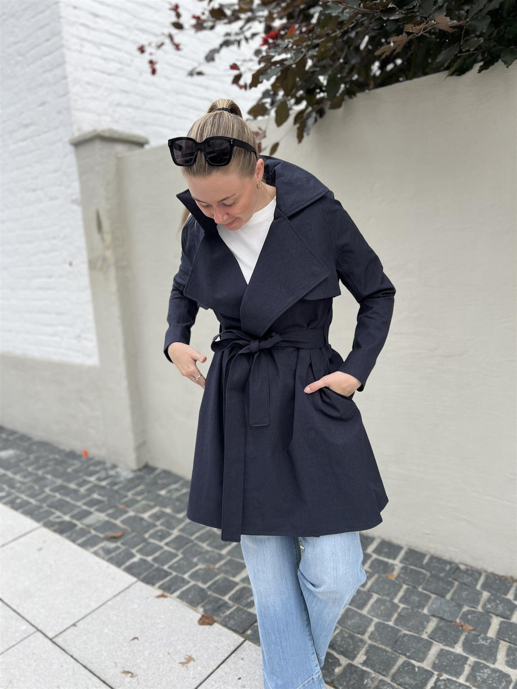 BRGN Yr Coat Dark Navy