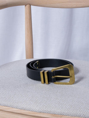 Camilla Pihl Bennet Belt black gold