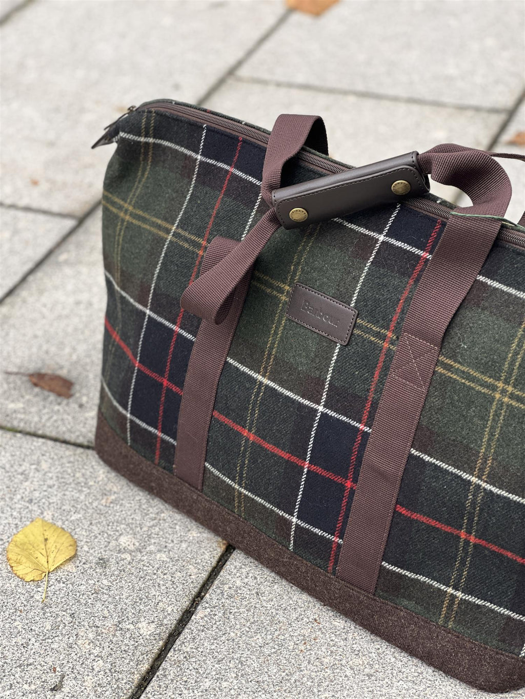 Barbour Cree Tartan Holdall Grønn