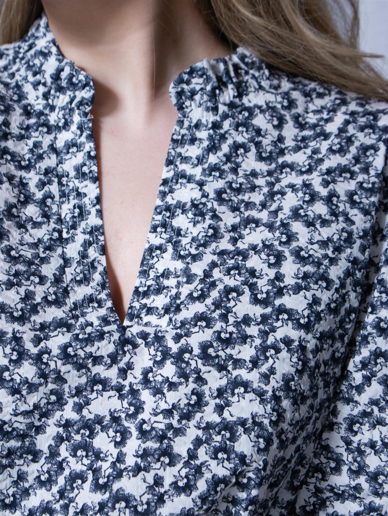 Camilla Pihl Jenny Blouse Navy Rosehip