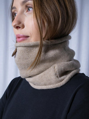 Gant Wool Knitted Snood Dry Sand