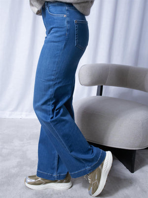 Mos Mosh Dara Deluxe Pant Mid Blue