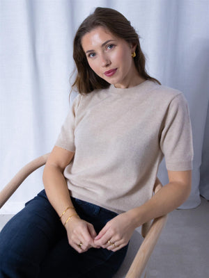 Stenstrøms Janet Short Sleeve Beige