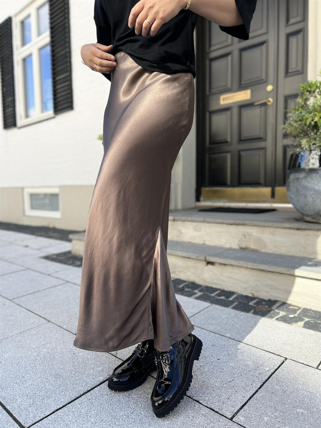 Camilla Pihl Hyro Skirt Dark Taupe