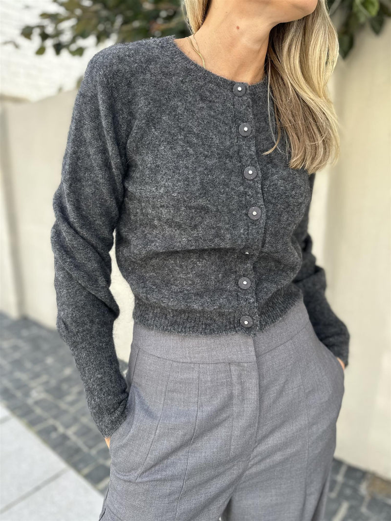 Cathrine Hammel Cashmohair petit cardigan Grey