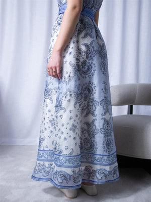 Hale Bob Holland Maxi Dress Blue