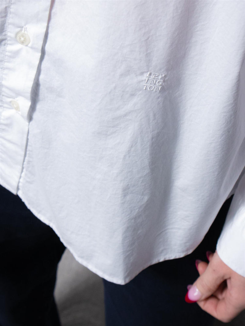 Lexington Pernilla Organic Cotton Poplin Shirt White