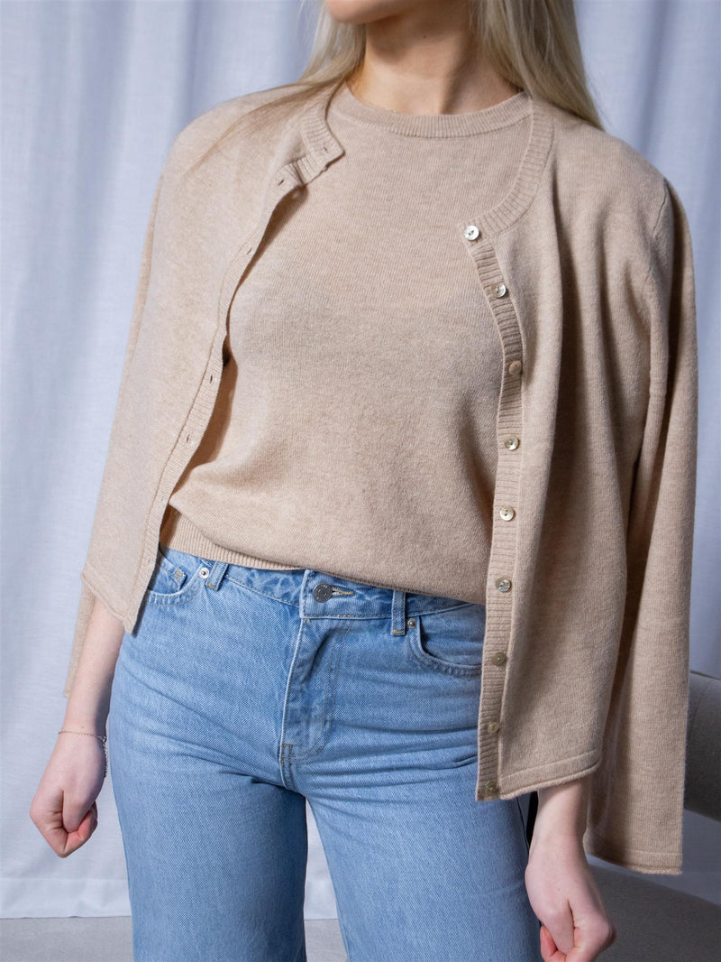 Dear Dharma Marthe Tee Beige mel