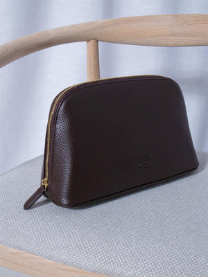 Camilla Pihl Cosmetic pouch large dark brown