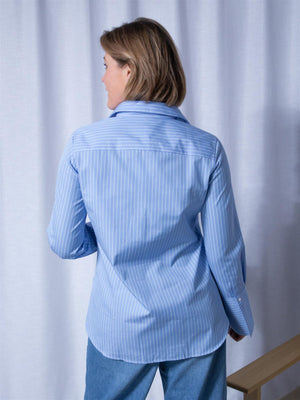 Julie Josephine Signature Shirt Blue Stripe