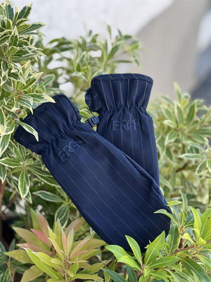 BRGN Mittens Navy Pinstripe