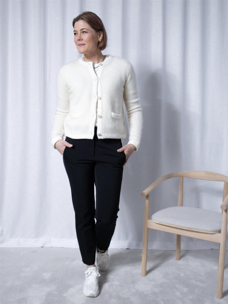 Ella&il Una chunky jacket Bright White