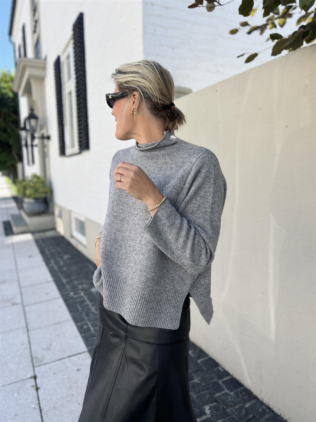 Dear Dharma Nana Sweater Grey Mel