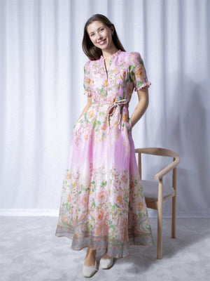 Hale Bob Haley Long Dress Pink