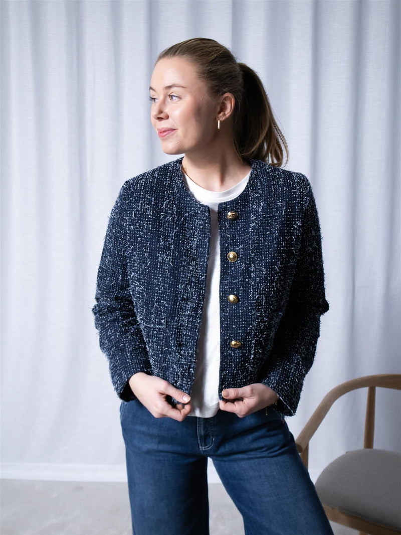 Fabienne Davis Denim Blazer Dark Indigo