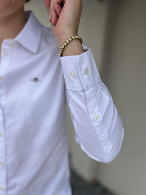 Gant Slim Stretch Oxford Shirt White