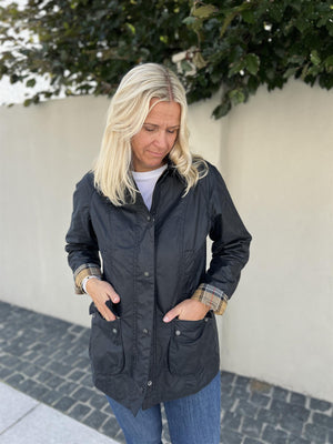 Barbour Beadnell Wax Navy