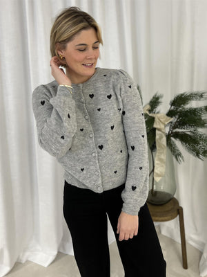 Fabienne Lidia Cardigan Grey Melange