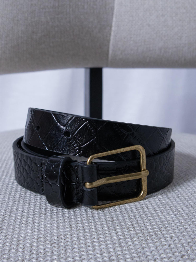 Camilla Pihl Aiden Belt Black Croco